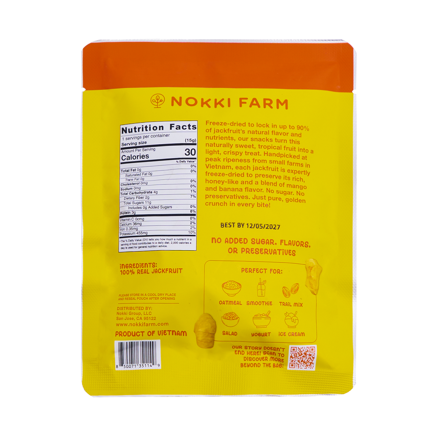 Freeze-Dried Jackfruit