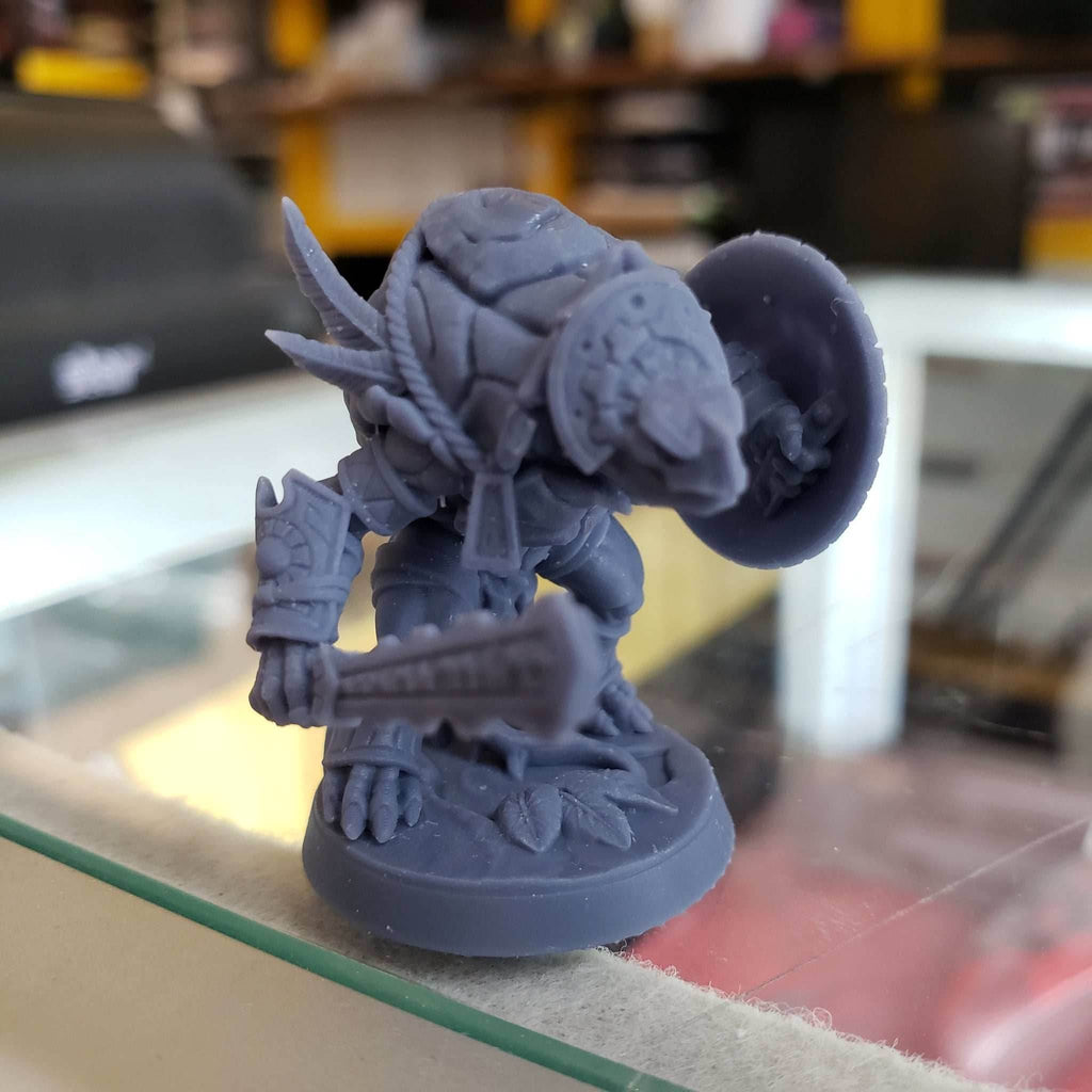 Jadeshell Turtlekin Warrior (Base Sculpt A) - With Helmet / Shield / Sword