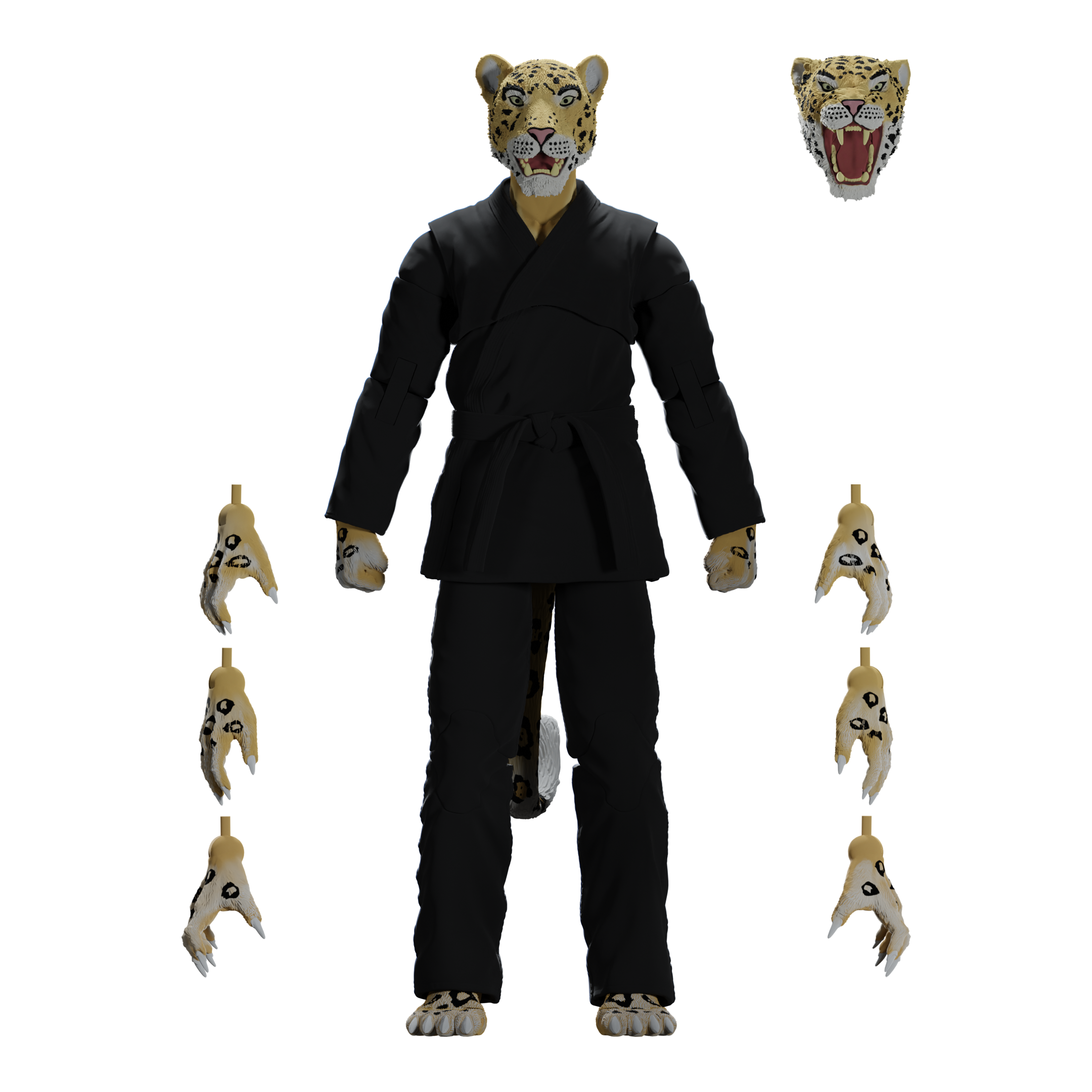 Jiu Jitsu Combat Creatures Jairo the Jaguar Action Figure