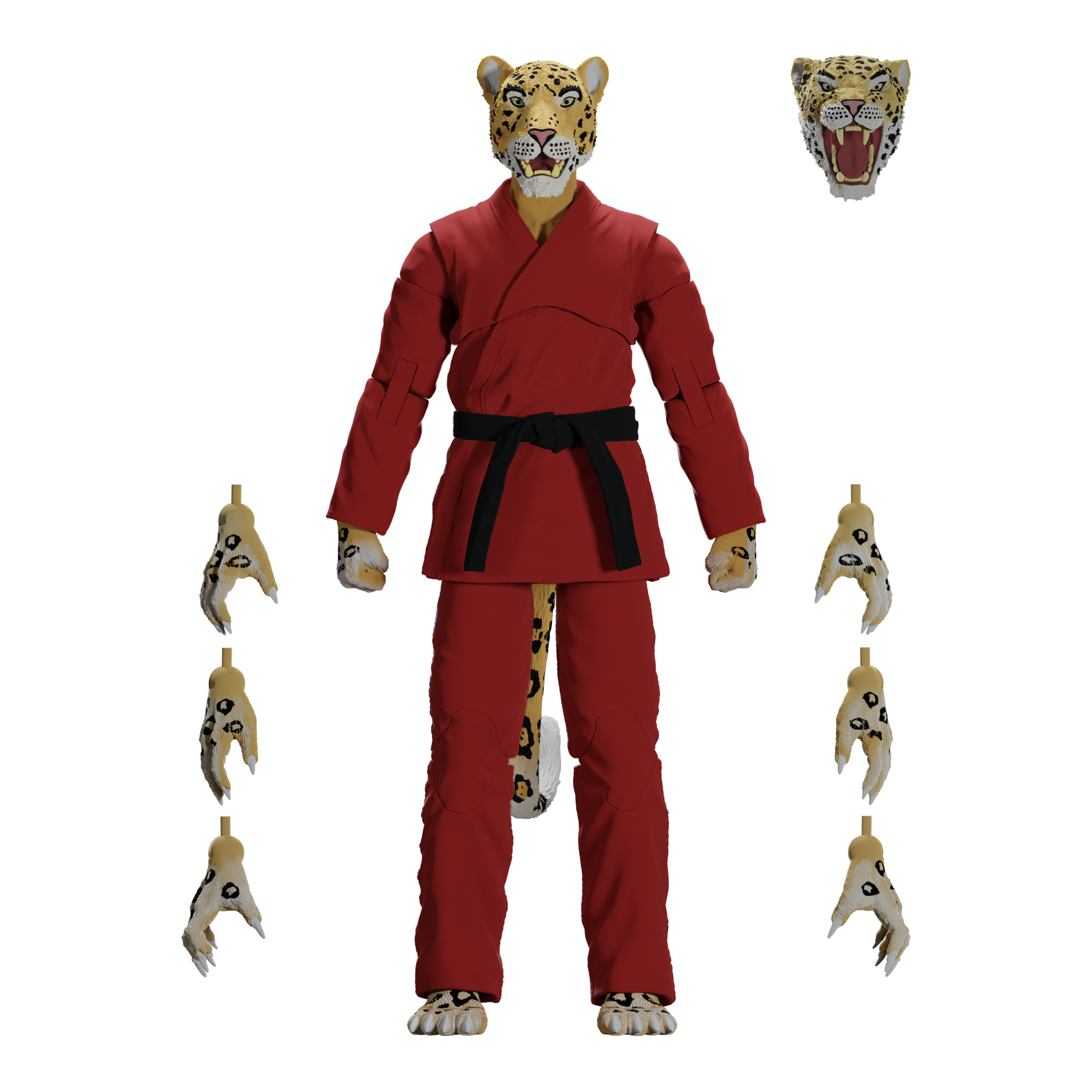 Jiu Jitsu Combat Creatures Jairo the Jaguar Action Figure