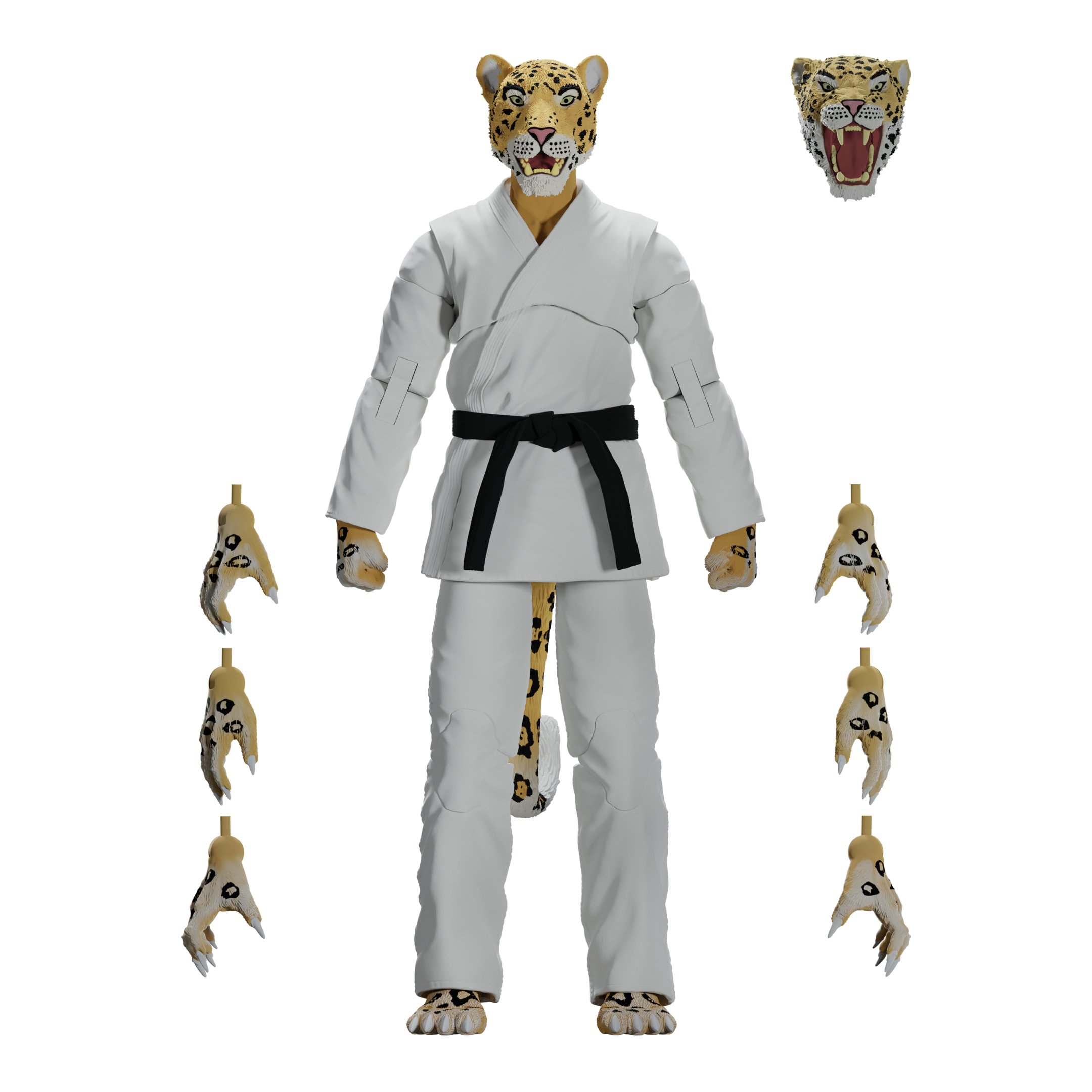 Jiu Jitsu Combat Creatures Jairo the Jaguar Action Figure