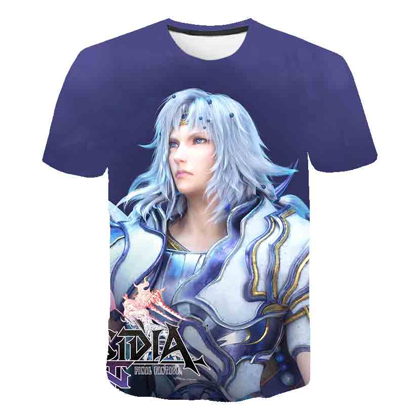 Japanese Game Final Fantasy Anime 3D T Shirt Men/Women Harajuku T-shirt Satanist Moive Graphic Tees men Tshirt Streetwear Top