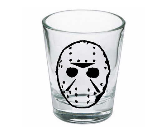 Jason Vorhees Friday the 13th Shot Glass Barware Horror Halloween Metaphysical