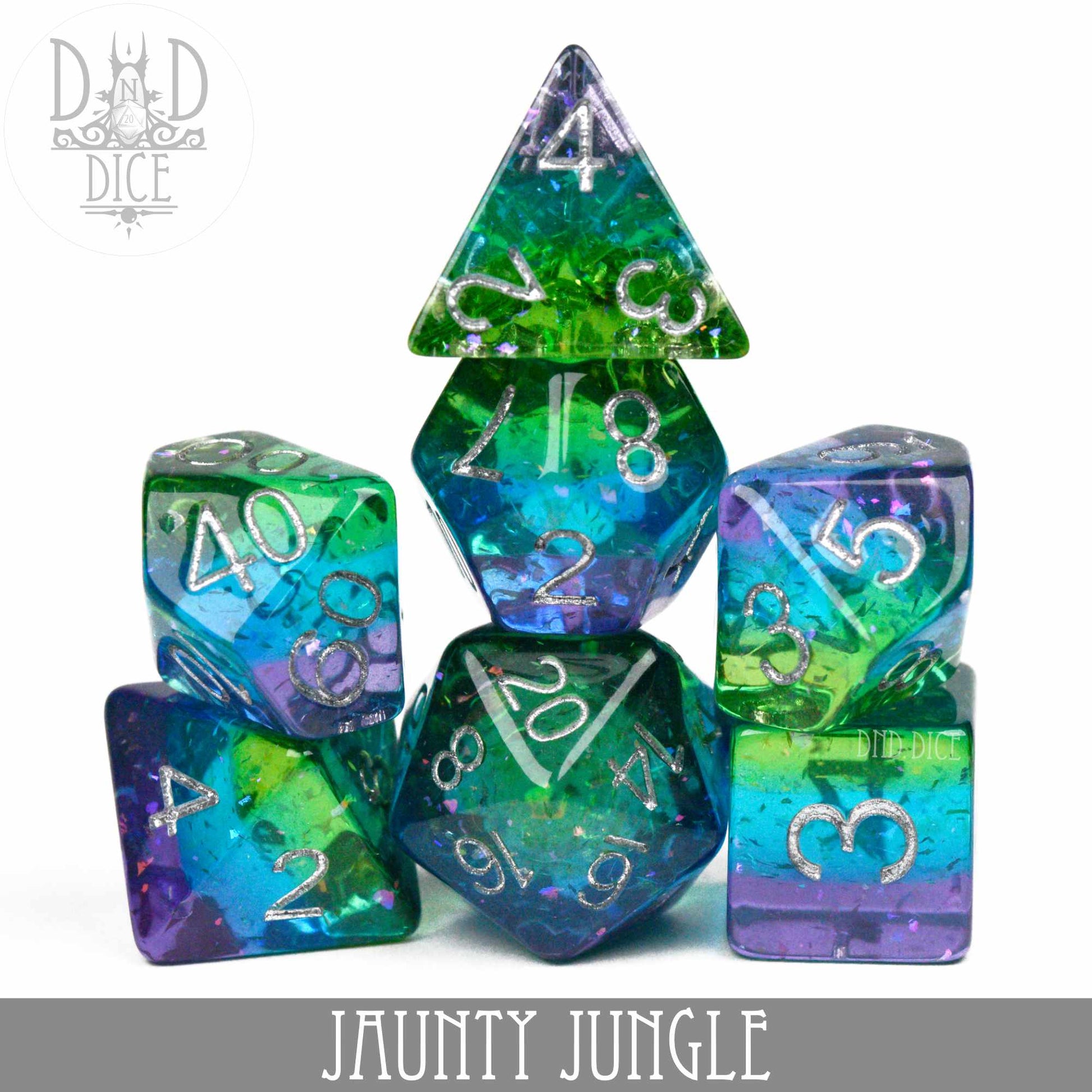 Jaunty Jungle Dice Set