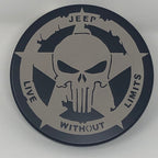 Jeep Live Without Limits Punisher Hitch Cover