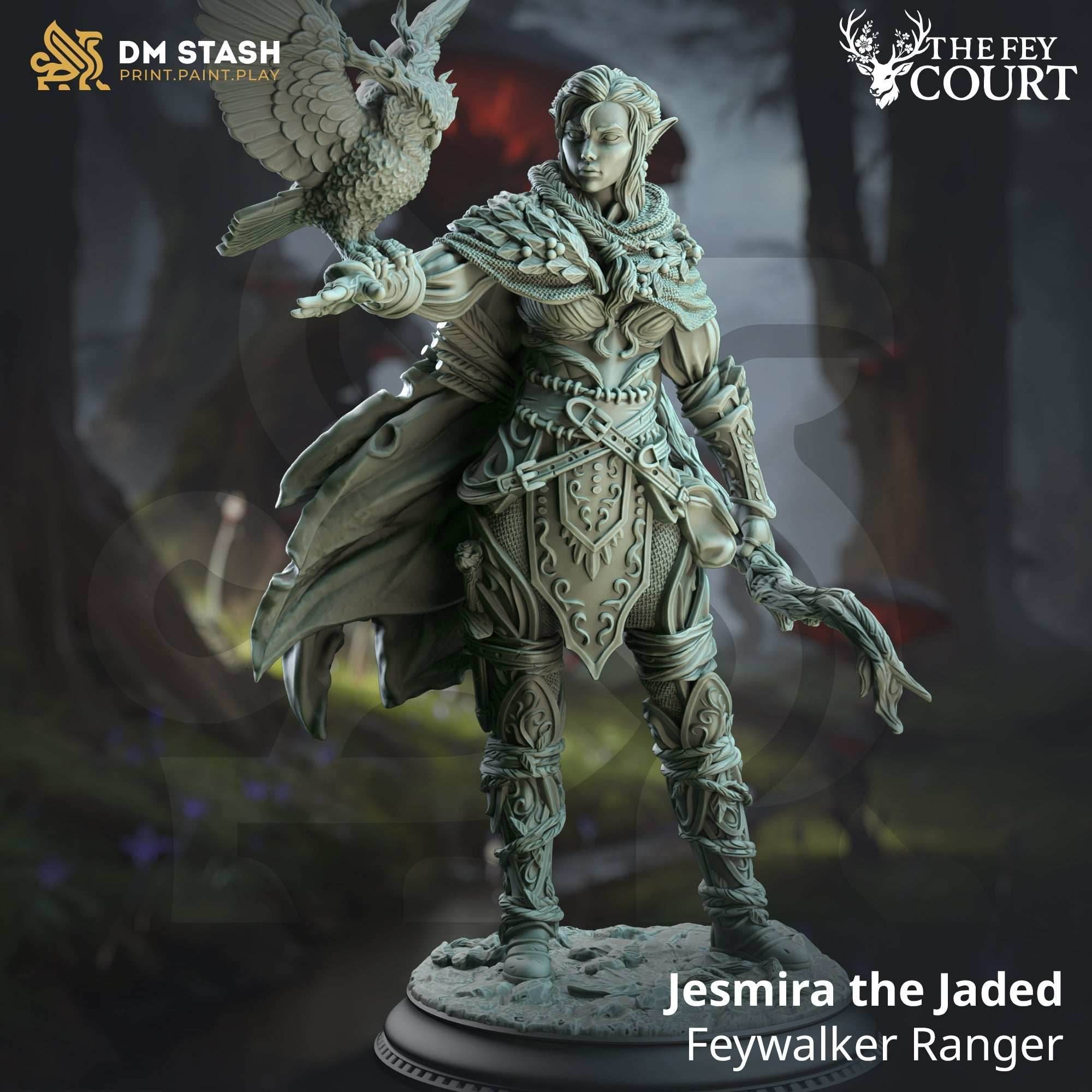 Jesmira the Jaded (Female Feywalker Elf Ranger) - 32mm Scale