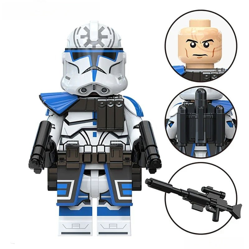 Jesse 501st Clone Trooper Star Wars Lego Minifigures Custom Toys S3