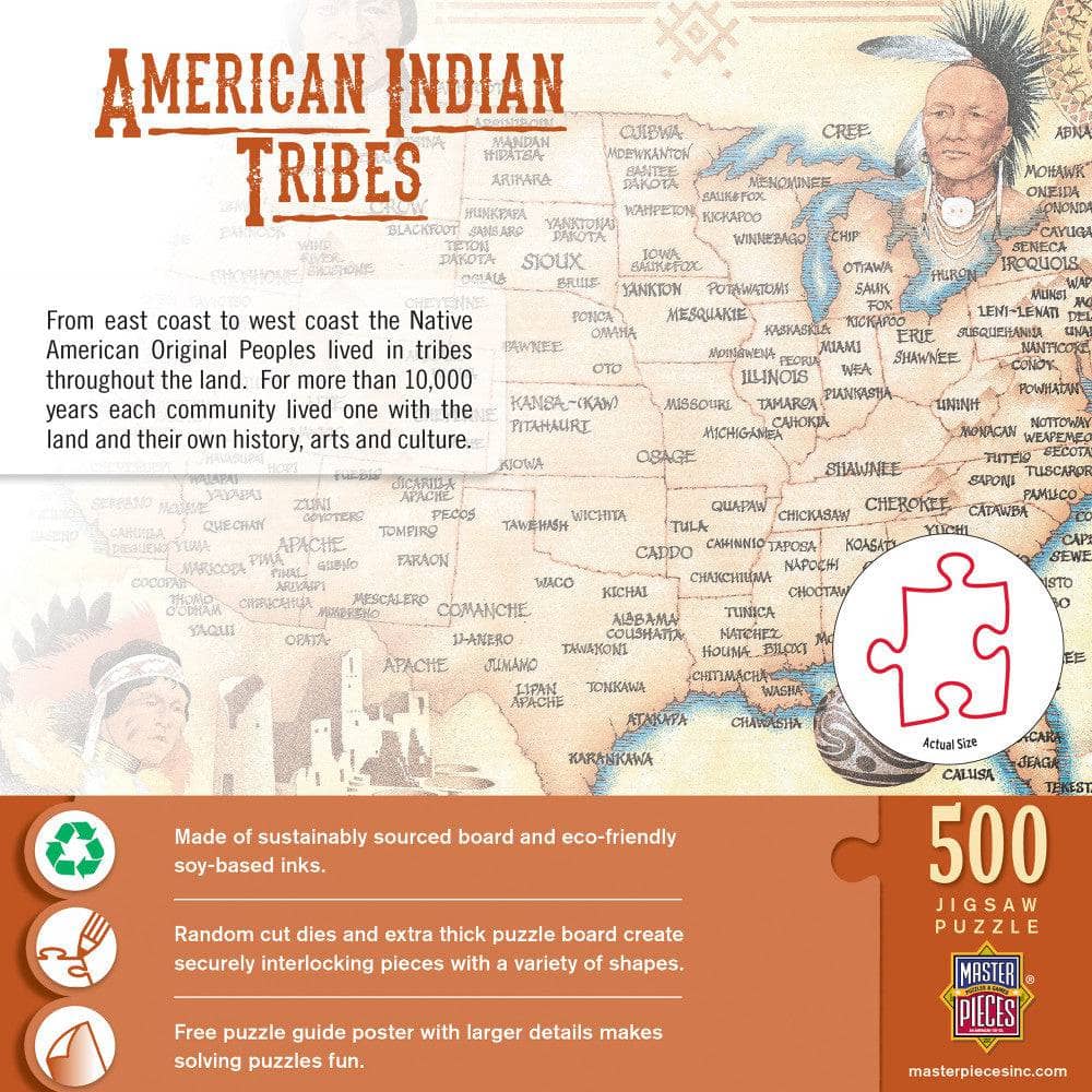 American Indian Tribes 500 Piece Jigsaw Puzzle