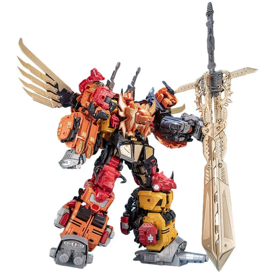 Jinbao 5 In 1 45cm Transformation Figma Anime Series Figure Model Robot Predaking Superhero Dolls Abs Plastic Toys For Child