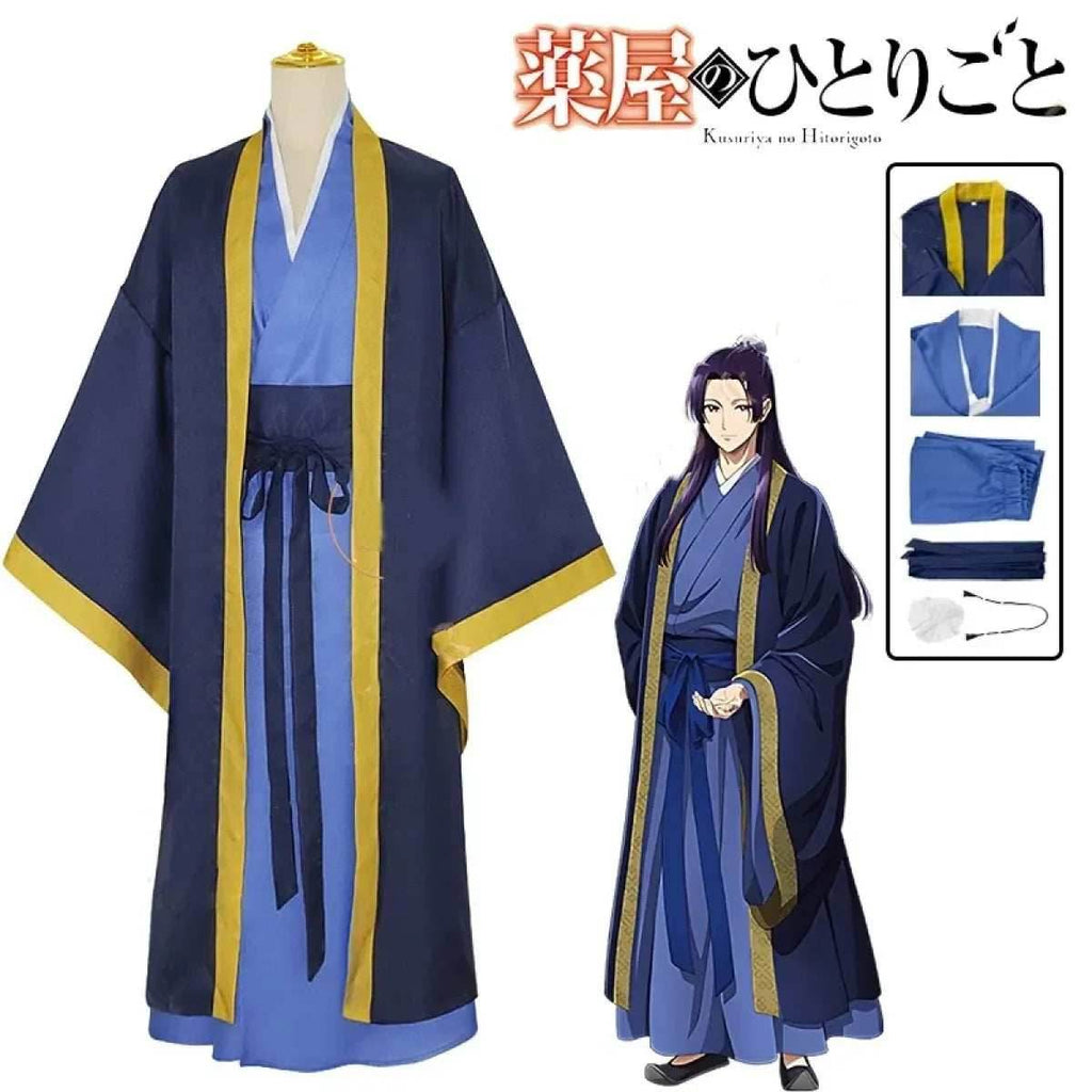 Jinshi Cosplay Costume – Kusuriya no Hitorigoto Outfit with Wig - S / Costume only