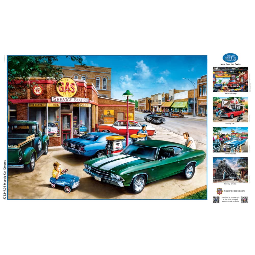 Childhood Dreams - Muscle Car Dreams 1000 Piece Jigsaw Puzzle