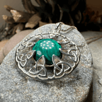 Trinity Knot Malachite Necklace - 