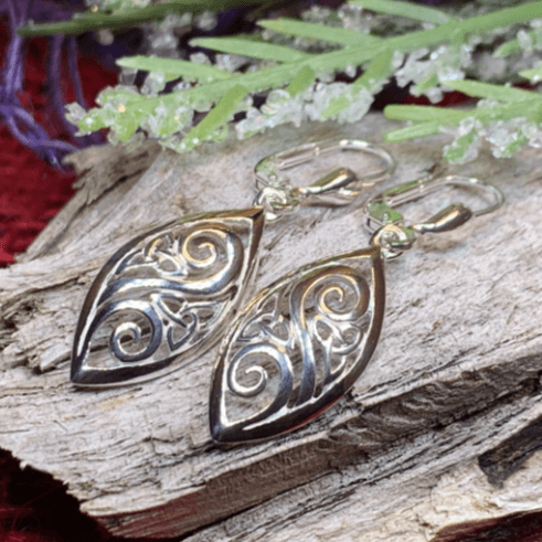 Marquise Trinity Knot Earrings - 