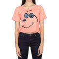 Joe Cool Snoopy Cropped Peach T-shirt - S