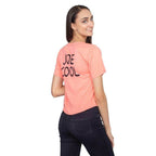 Joe Cool Snoopy Cropped Peach T-shirt - S