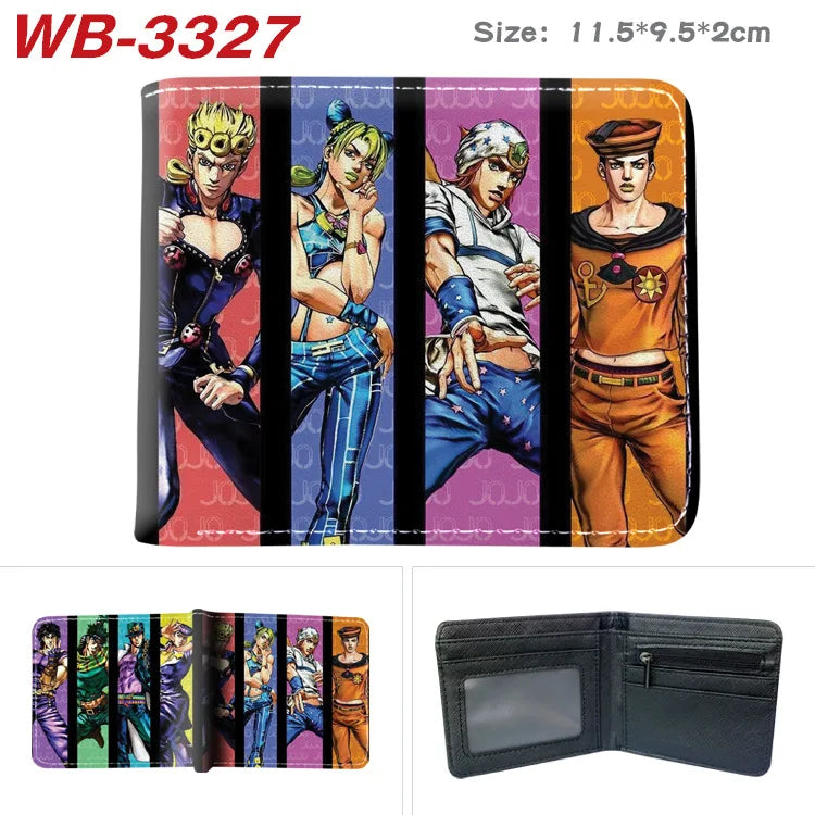 Jojo Bizarre Adventure Anime Cartoon Wallet Coin Purse with Card Holder