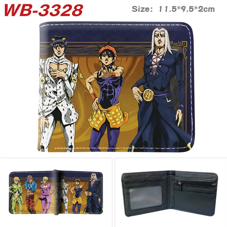 Jojo Bizarre Adventure Anime Cartoon Wallet Coin Purse with Card Holder