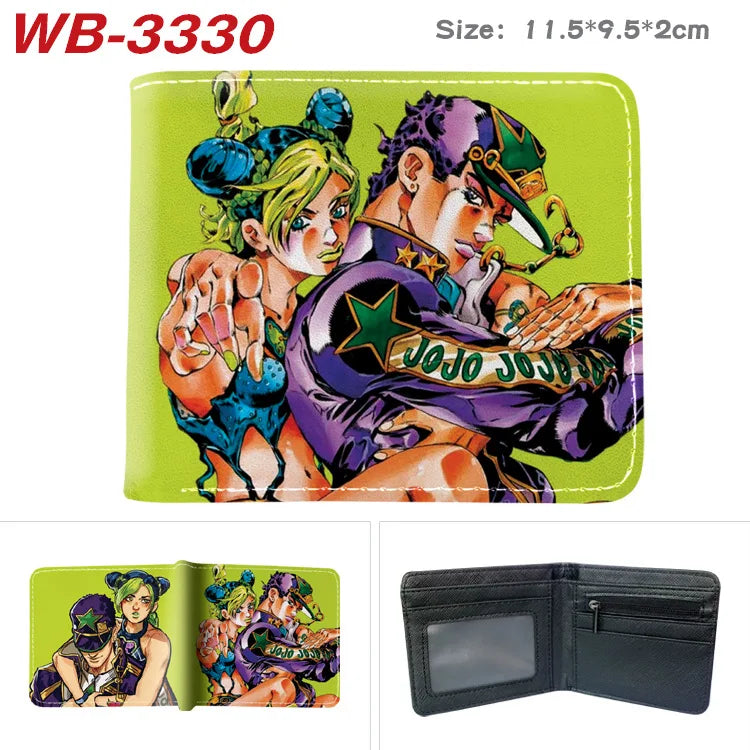 Jojo Bizarre Adventure Anime Cartoon Wallet Coin Purse with Card Holder