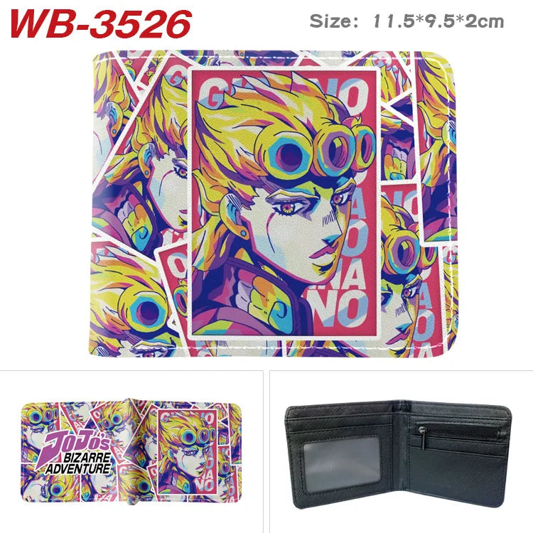 Jojo Bizarre Adventure Anime Cartoon Wallet Coin Purse with Card Holder