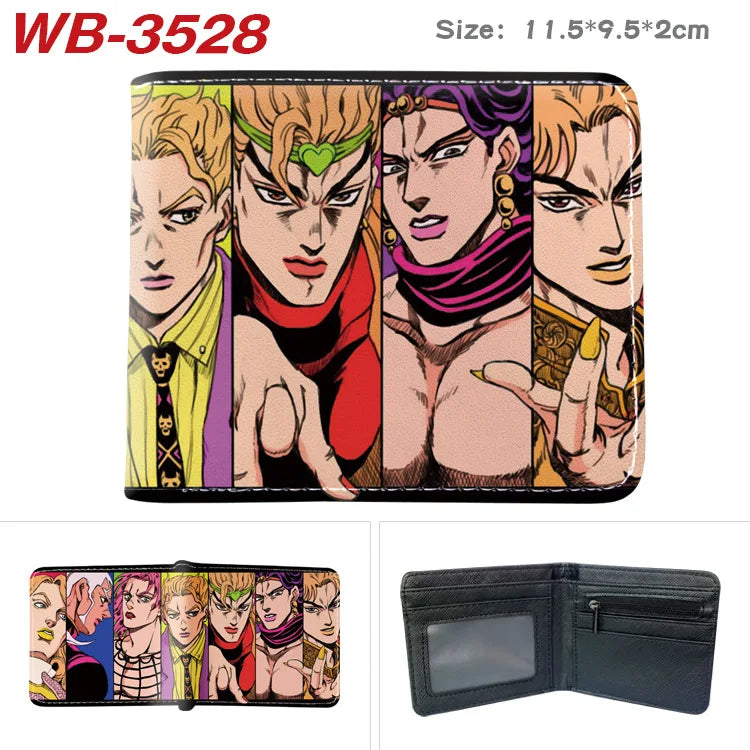 Jojo Bizarre Adventure Anime Cartoon Wallet Coin Purse with Card Holder