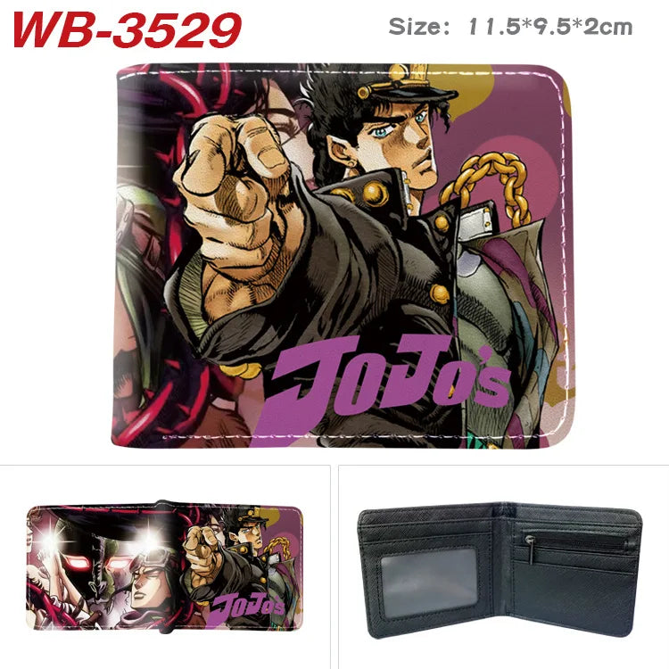 Jojo Bizarre Adventure Anime Cartoon Wallet Coin Purse with Card Holder