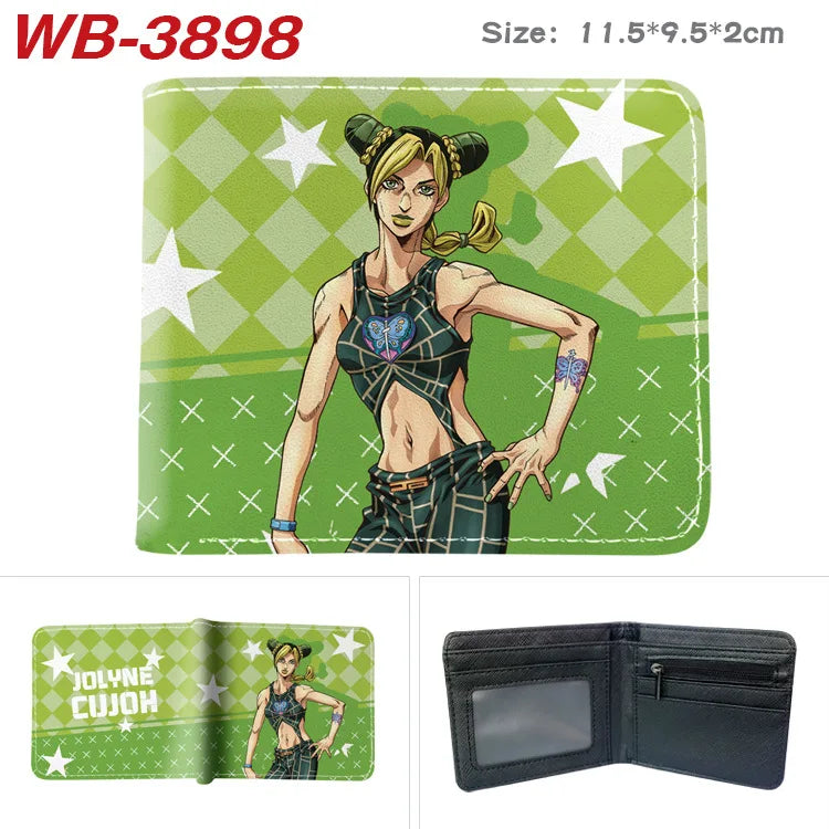 Jojo Bizarre Adventure Anime Cartoon Wallet Coin Purse with Card Holder