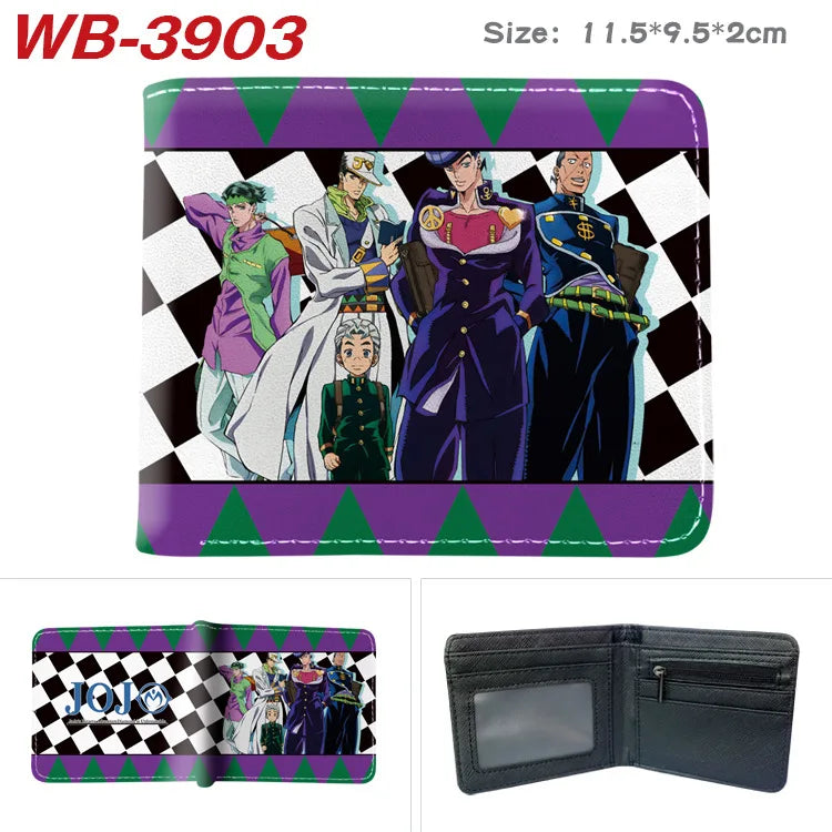 Jojo Bizarre Adventure Anime Cartoon Wallet Coin Purse with Card Holder