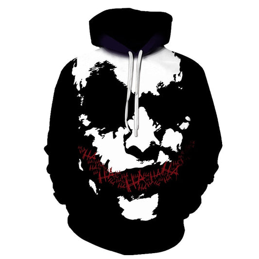 joker 3D Print Sweatshirt Hoodies Men and women Hip Hop Funny Autumn Streetwear Hoodies Sweatshirt For Couples Clothes