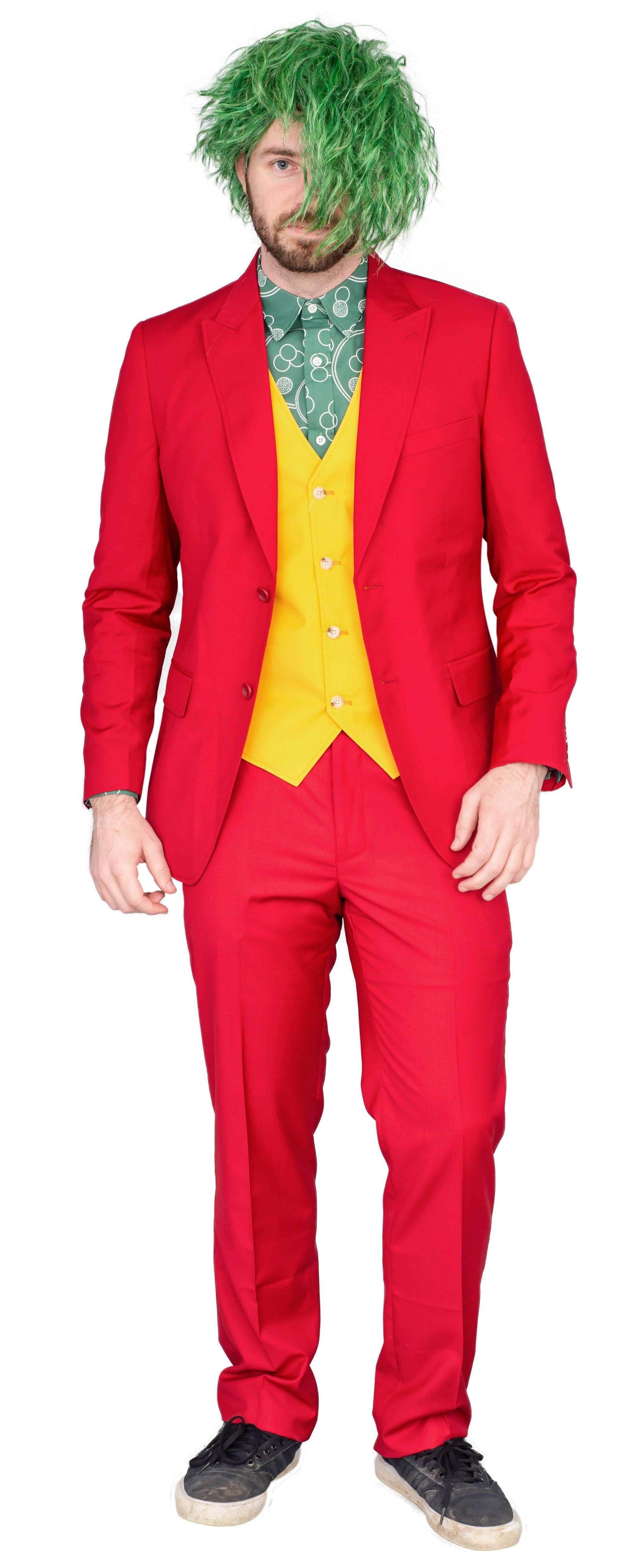 Joker Psycho Clown Costume Set - 2XL
