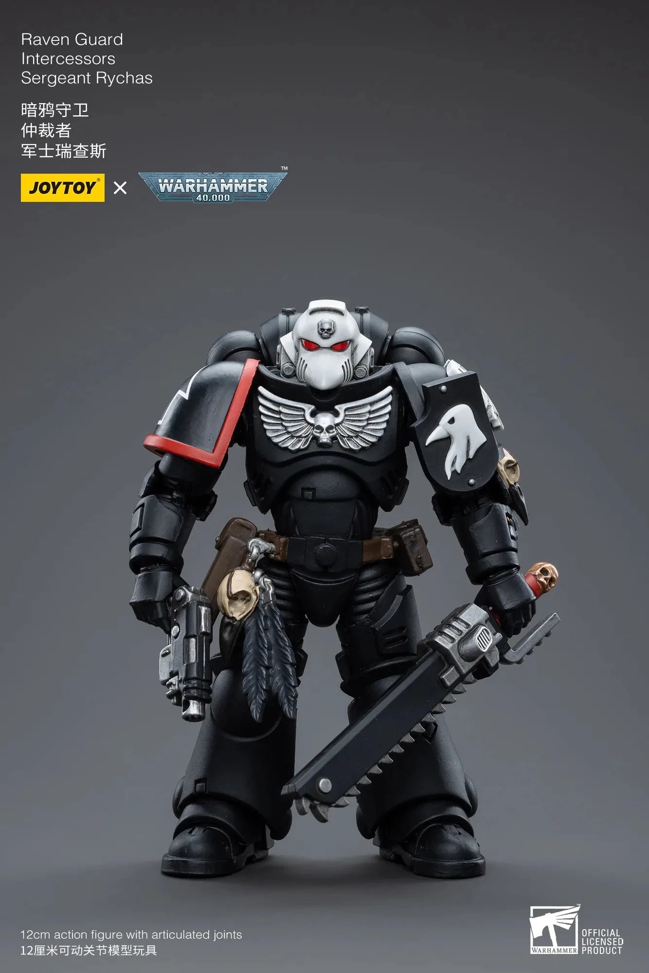 Joytoy Action Figure 40K Raven Guard Intercessors Series Anime Model Toy 1/18