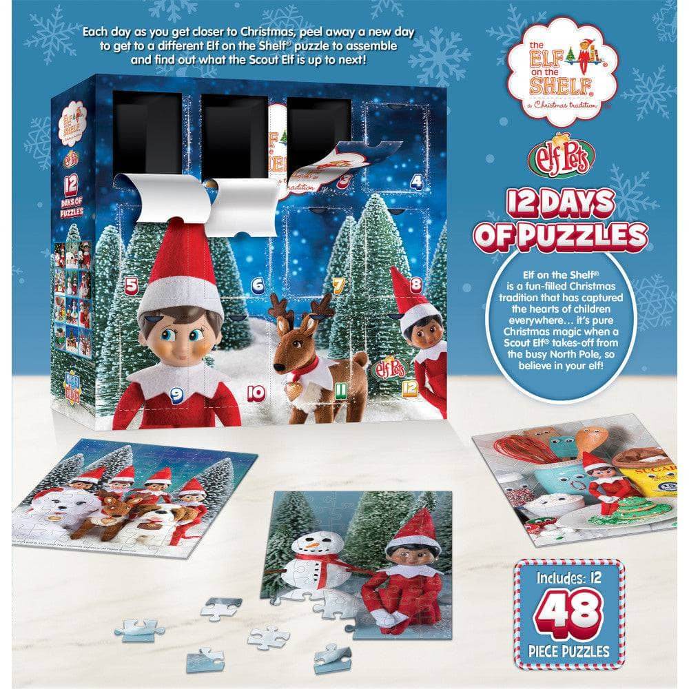 12 Days of Elf on the Shelf Jigsaw Puzzles - Advent Calendar - 
