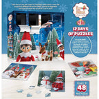 12 Days of Elf on the Shelf Jigsaw Puzzles - Advent Calendar - 