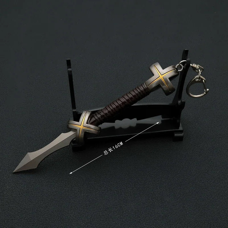 Jujutsu Kaisen Animation Game Peripheral Special-grade Spell Tools God Jiewu Alloy Weapon Model Crafts Collection Toys Ornaments