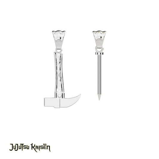 Jujutsu Kaisen™ Nobara's Hammer & Nail Necklace - Chrome
