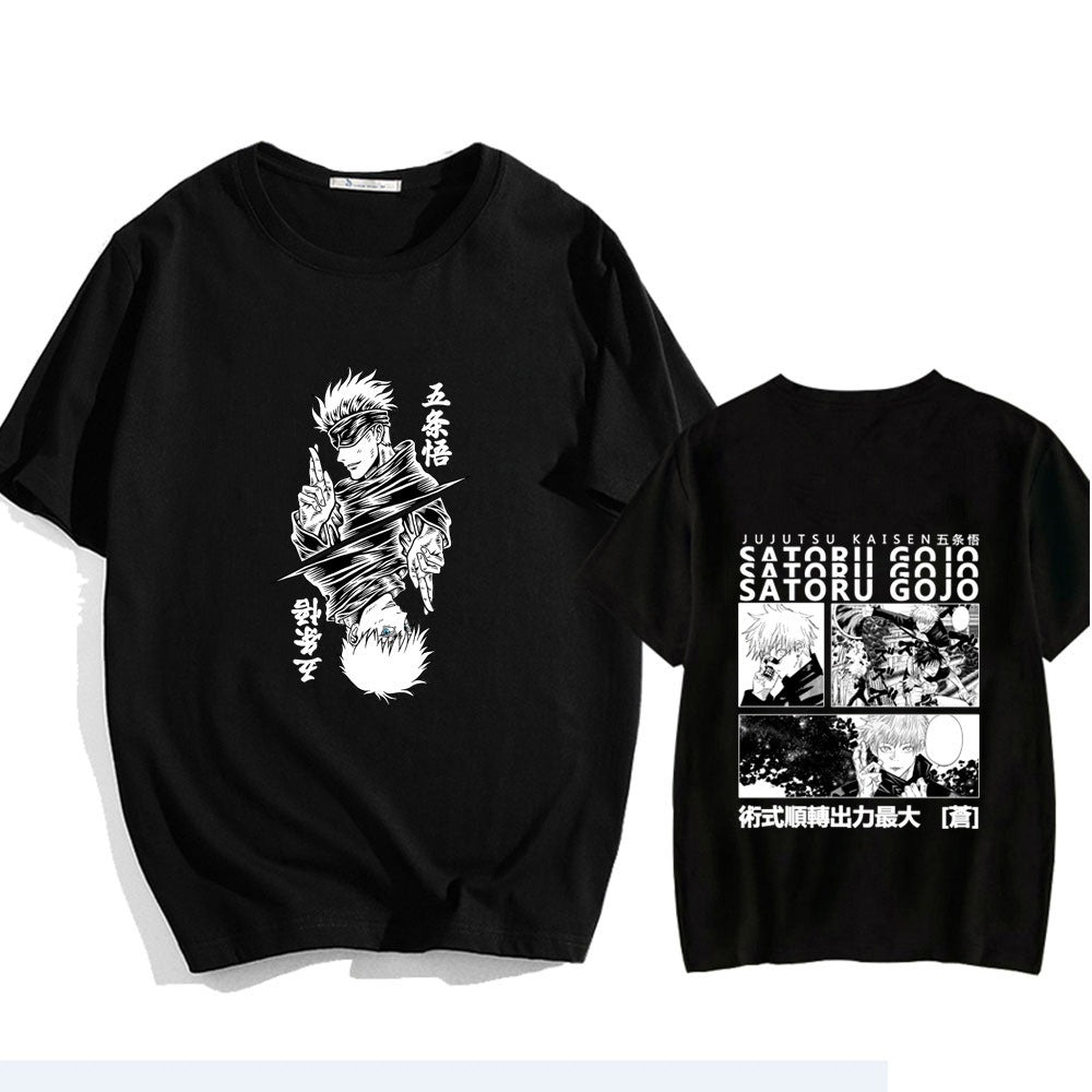 Jujutsu Kaisen Satoru Gojo Print Men's T-Shirt Summer Shirts