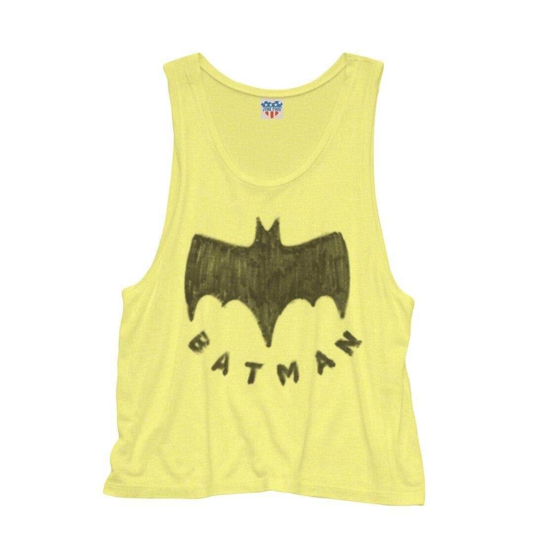 Junk Food Batman Logo Juniors Tank Top - S