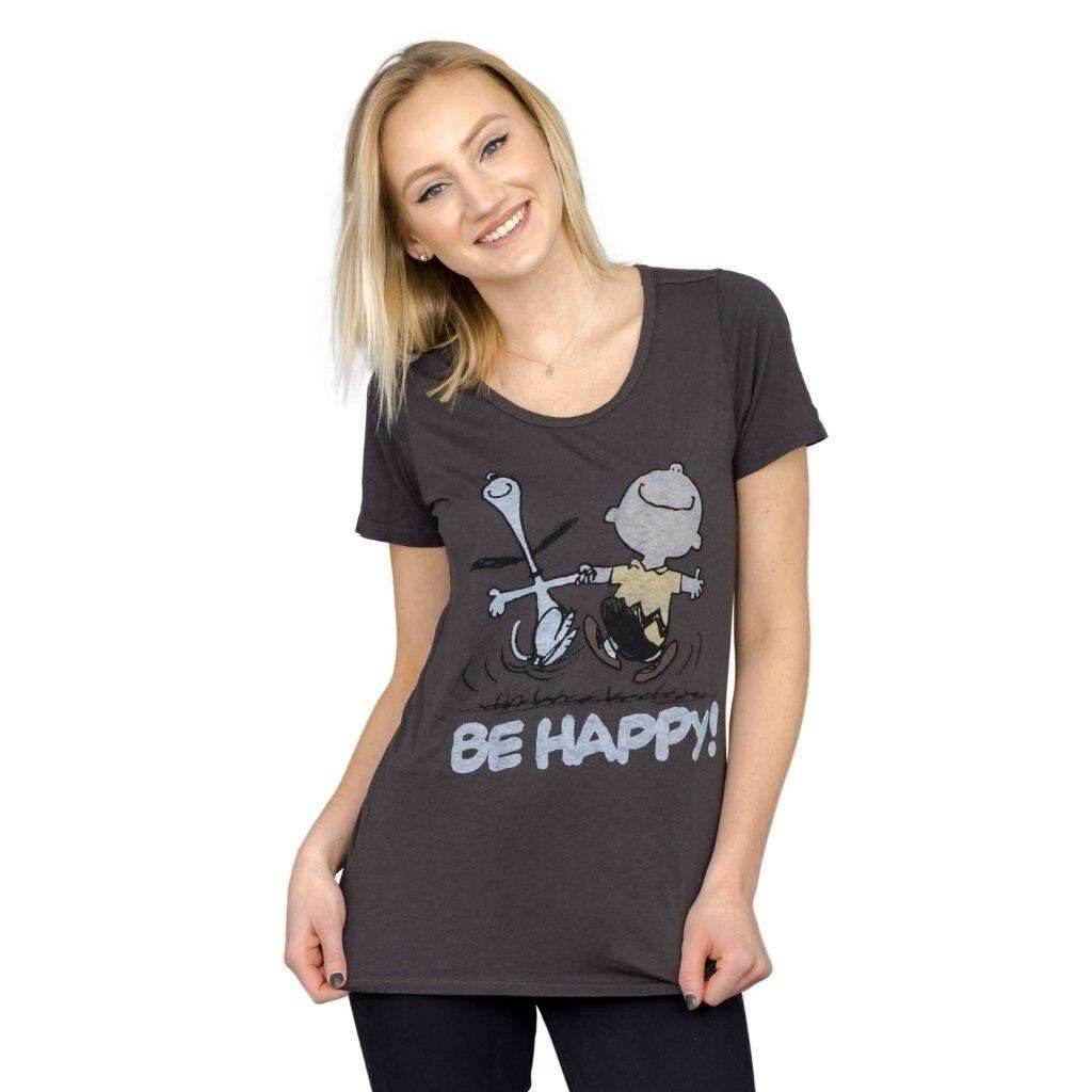 Junk Food Peanuts Be Happy T-Shirt - S