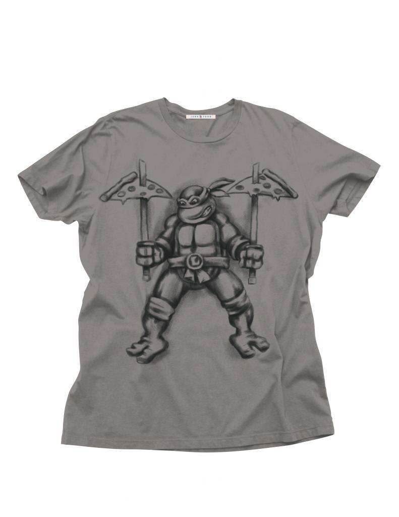 Junk Food TMNT Leo Pizza Adult T-Shirt - S