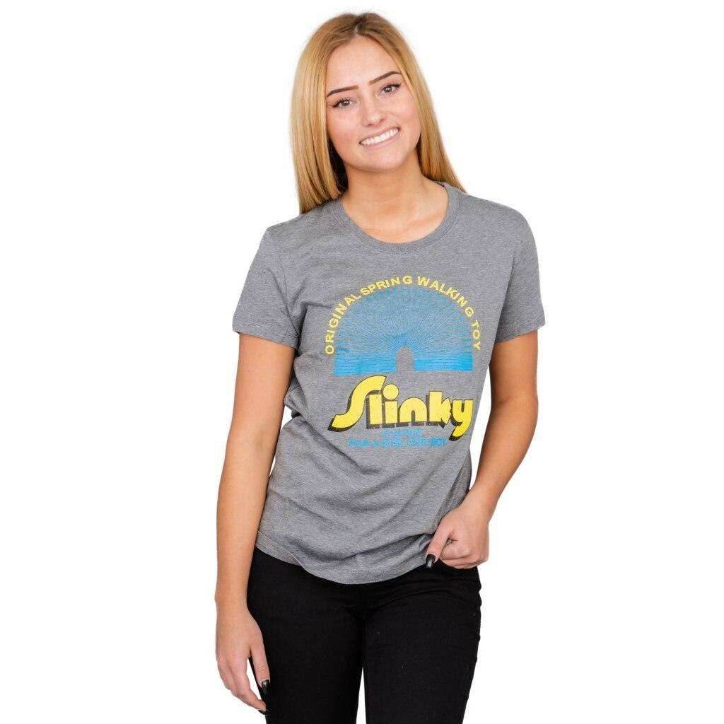 Juno Slinky Spring Walking Toy Gray Juniors T-Shirt - S
