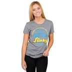 Juno Slinky Spring Walking Toy Gray Juniors T-Shirt - S