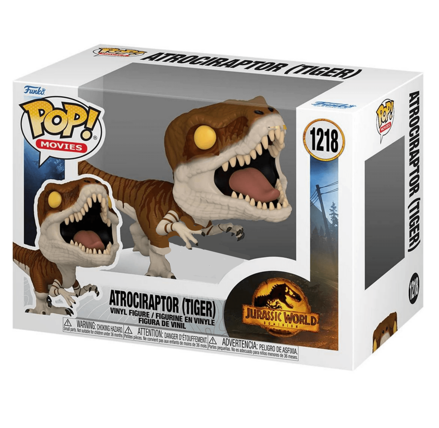 Funko Pop! Movies: Jurassic World Dominion - Atrociraptor (Tiger) Specialty Series Vinyl Figure - 