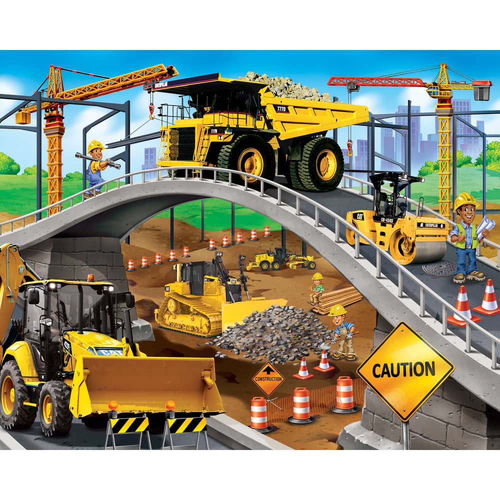 CAT 100 Piece Jigsaw Puzzles 4-Pack