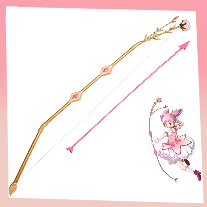 Kaname Madoka Cosplay Bow Arrow Rose Weapons Toy Props Puella Magi Madoka Magica Uniform Accessory Halloween Christmas Carnival