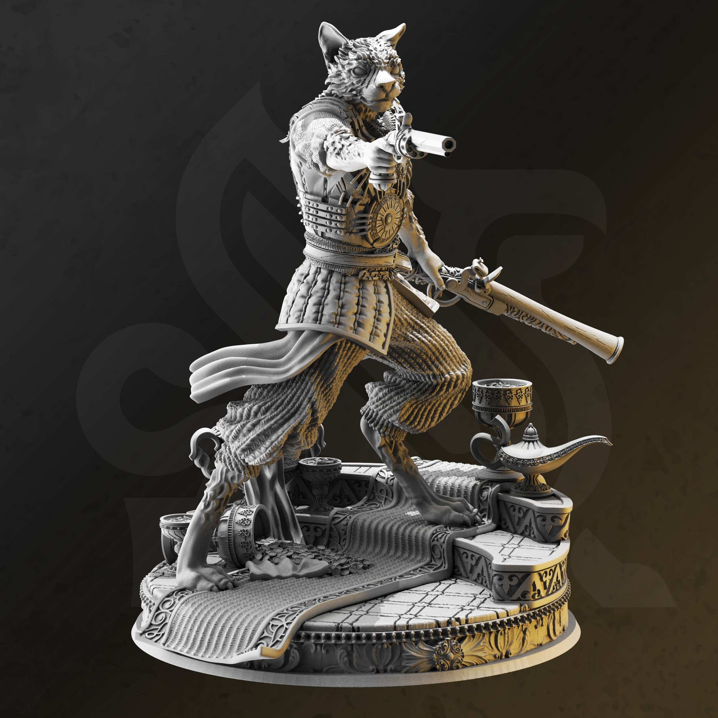 Kara'Ta, Sultan's Bodyguard (Male Tabaxi Gunslinger) - 