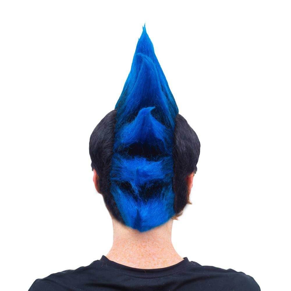 Karate Cobra Mohawk Halloween Costume Blue or Red Wig Cosplay - Blue
