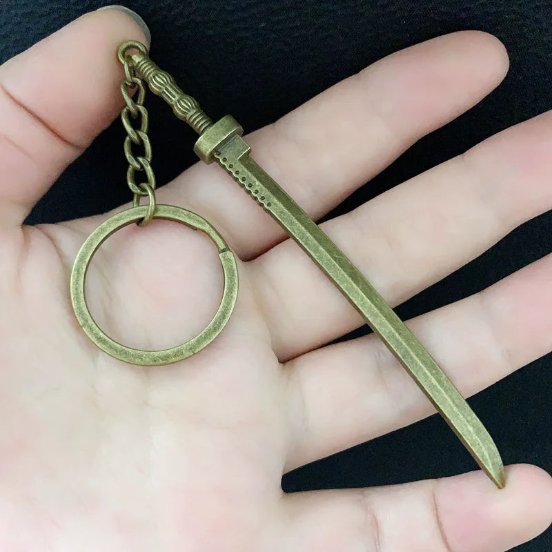 Katana Keychain Inspired by The Walking Dead Katana 106 * 10mm Sword Sheath Car Keychain Gift Keychain