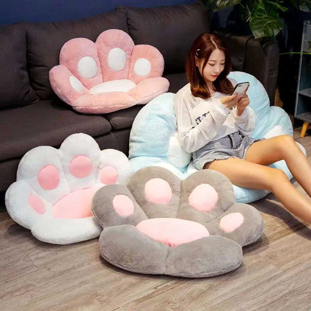 Kawaii Cat Paw Plush Toys Cute Soft Stuffed Floor Cushion Chair Sofa