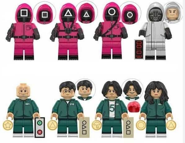 Squid Game Custom Minifig Set S2S1 (9 Figures) - 