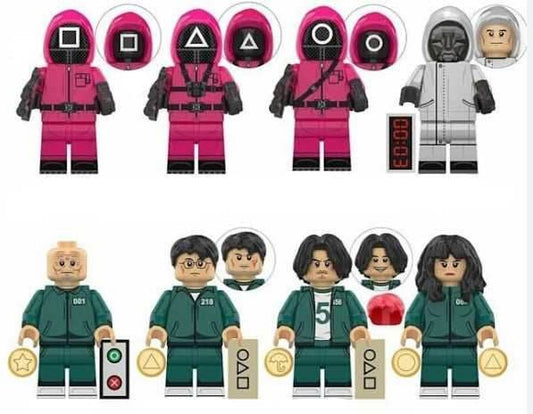 Squid Game Custom Minifig Set S2S1 (9 Figures) - 