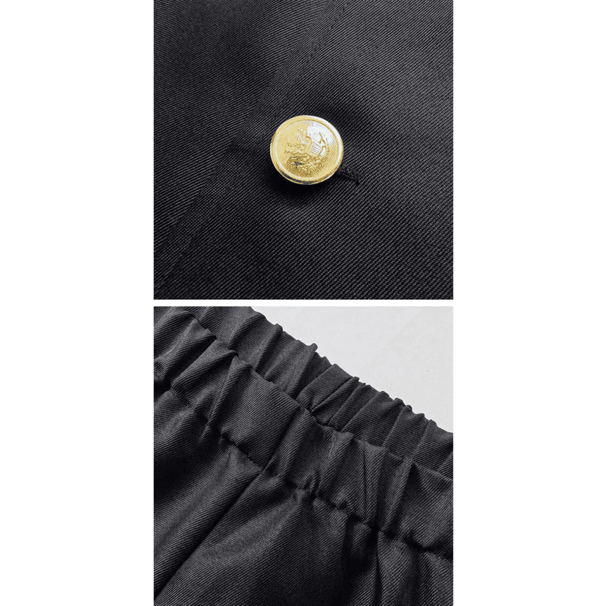 Dandadan Ken Takakura Okarun Cosplay – Black Uniform with Wig & Glasses - S / Costume Glasses